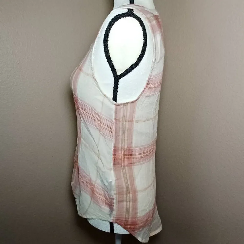 Lucky Brand Gauze Button Down Top - Picture 3 of 9